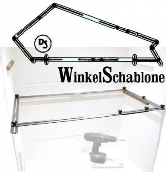 Treppen-WinkelSchablone (in Box) optional Holzkasten