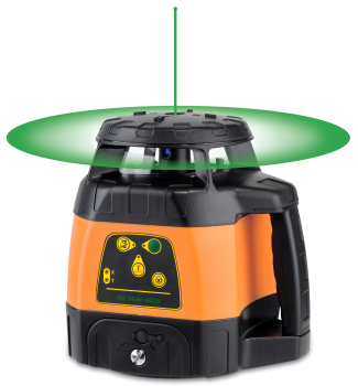 geoFENNEL H+V-Rotationslaser FLG 245HV-GREEN im SET mit Handempfänger FR 45