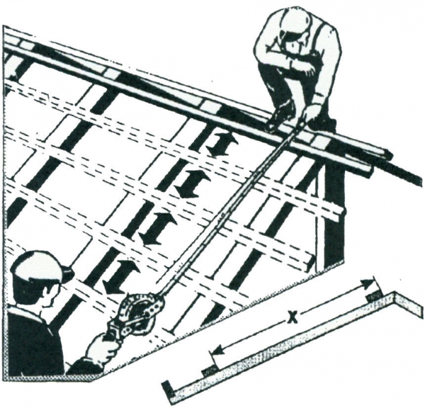 Dachdeckerlattmaßband Lattbandmaß 31-39 cm, 27-35 cm oder 35-43 cm  oder 43-51 bzw.  3er-Set  von  27-51 cm