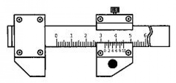 Schieblehre für lineare Abmessungen von Längen und Breiten 1000mm, 1500mm, 2500mm und 3200mm