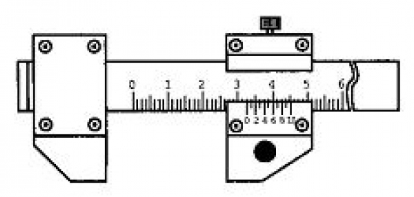 Schieblehre für lineare Abmessungen von Längen und Breiten 1000mm, 1500mm, 2500mm und 3200mm